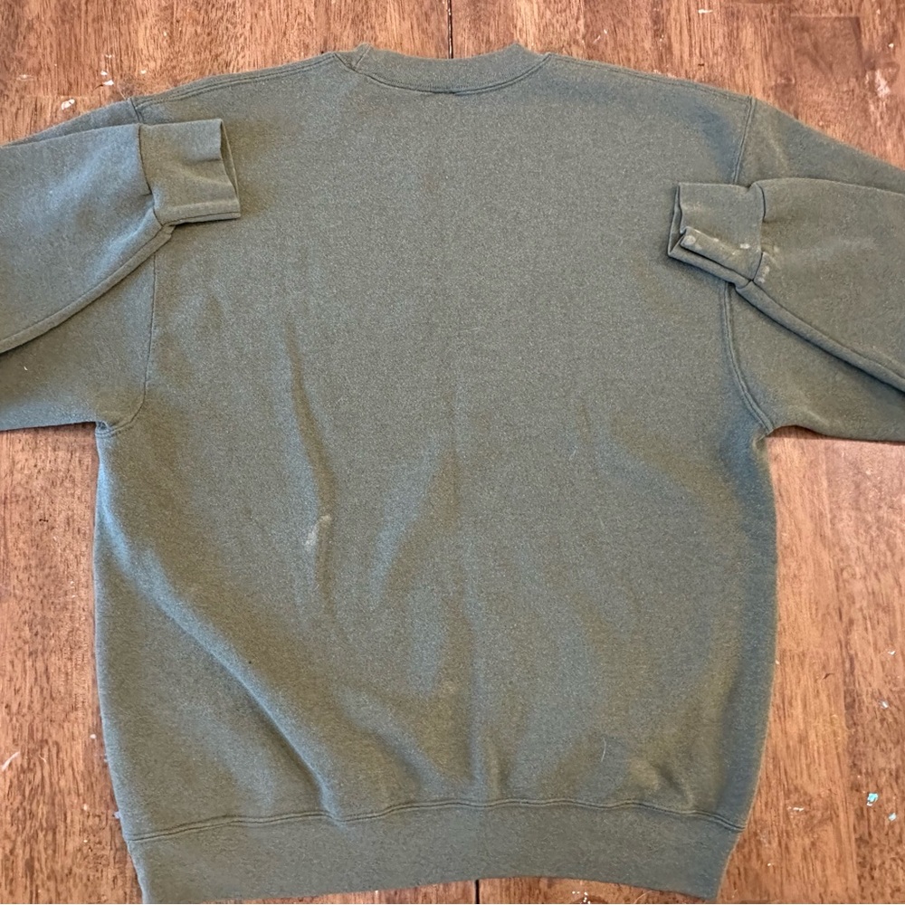 USMC Green Men's Crewneck Sweatshirt - Picture 5 of 6